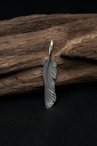 Twisted Leaf Retro 925 Silver Pendant