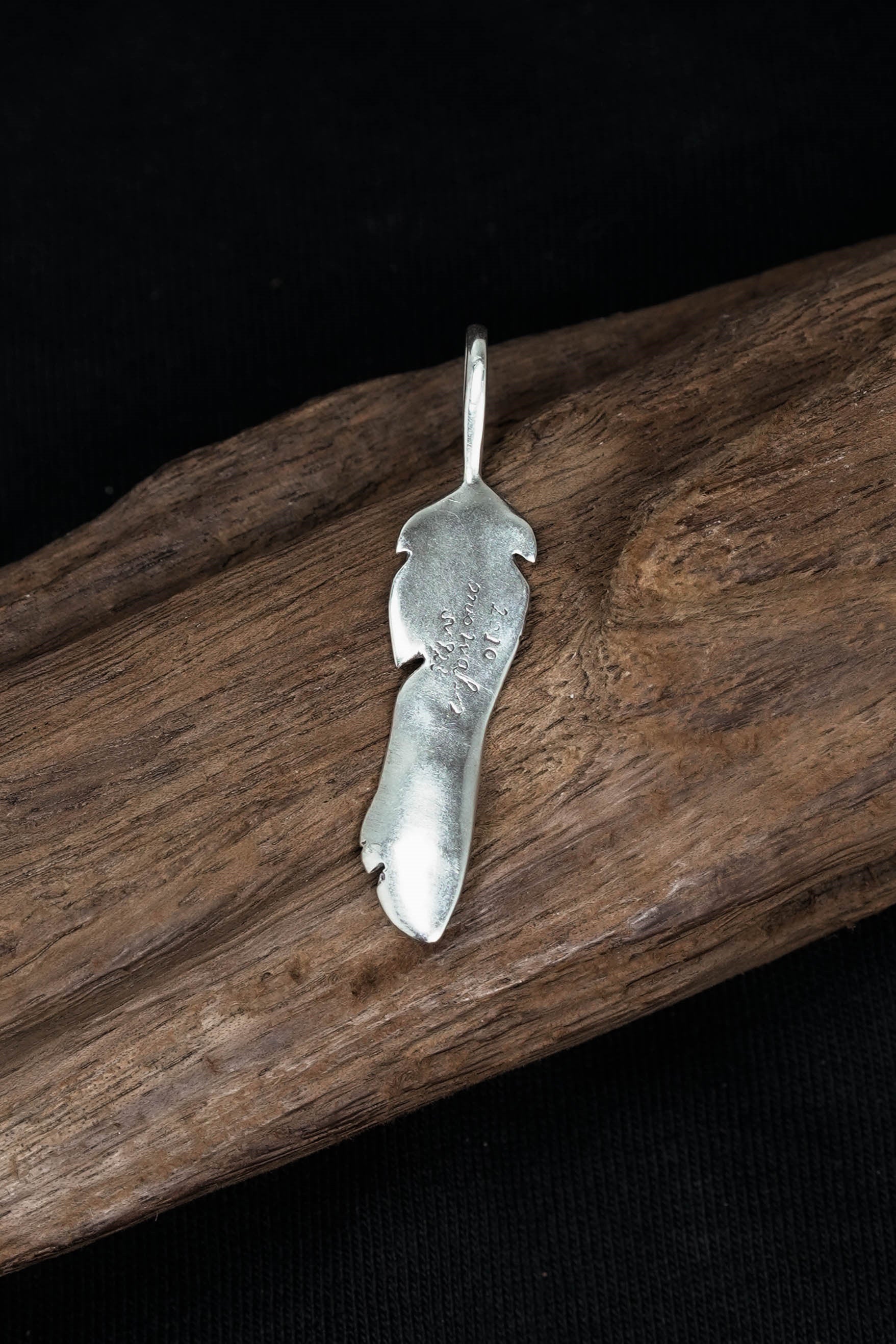 Twisted Leaf Retro 925 Silver Pendant