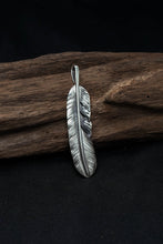 Load image into Gallery viewer, Left Feather Leaf Goro Takahashi Pendant Retro 925 Silver

