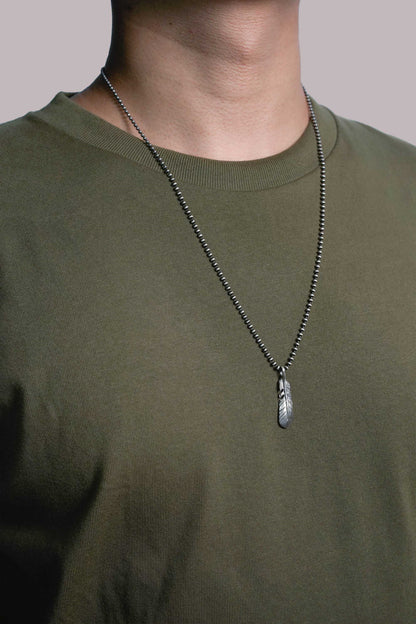 Takahashi Goro Leaf Retro 925 Silver Feather Pendant