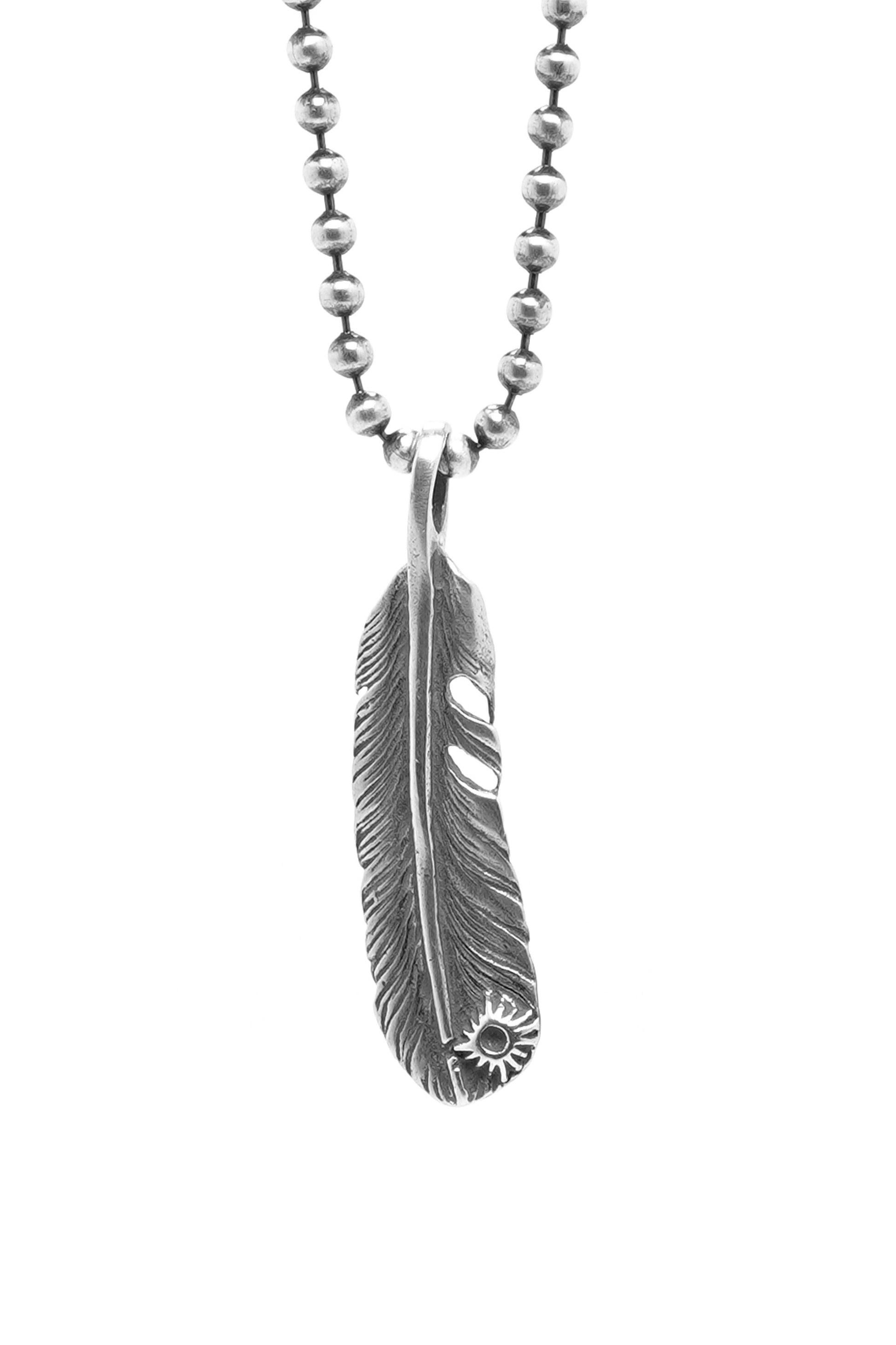 Takahashi Goro Leaf Retro 925 Silver Feather Pendant