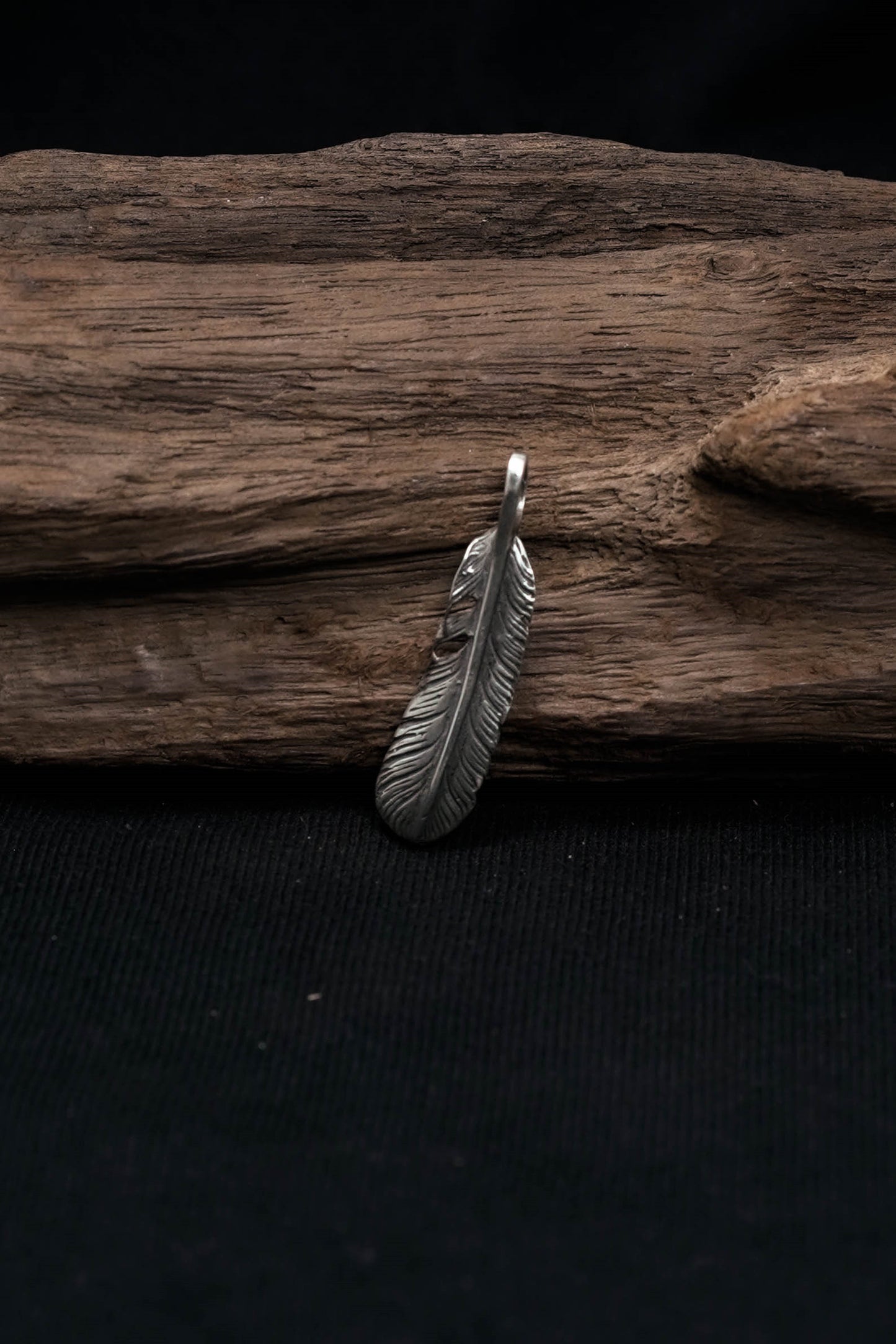 Takahashi Goro Leaf Retro 925 Silver Feather Pendant