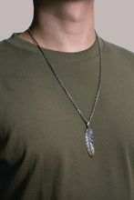Load image into Gallery viewer, Left Feather Retro 925 Silver Goro Takahashi Pendant with Brass
