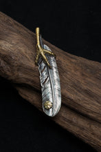 Load image into Gallery viewer, Right Brass Eagle Claw Feather Retro 925 Silver Pendant Japan Takahashi Goro 
