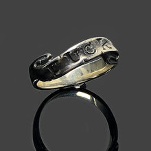 Load image into Gallery viewer, 925 Sterling Silver Letter FUCK Vintage Ring
