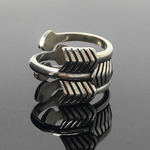 Sterling Silver 3 Arrows Ring Jewelry