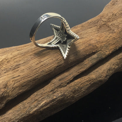 Spike Star Ring 925 Sterling Silver Jewelry
