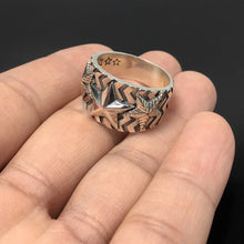 Load image into Gallery viewer, Fivepointed Star Sterling Silver Ring Female Men Fashion Hiphop Ring
