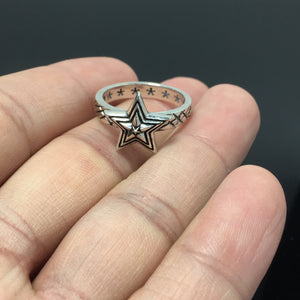 Tiny Star Sterling Silver Ring