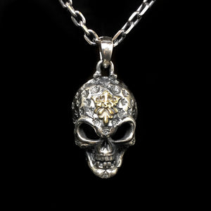 Renegade Sterling Silver Skull Pendant