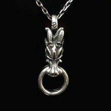 Load image into Gallery viewer, Sterling Silver Dragon Head Pendant
