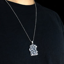 Load image into Gallery viewer, Rectangle Skull Pendant 925 Retro Sterling Silver
