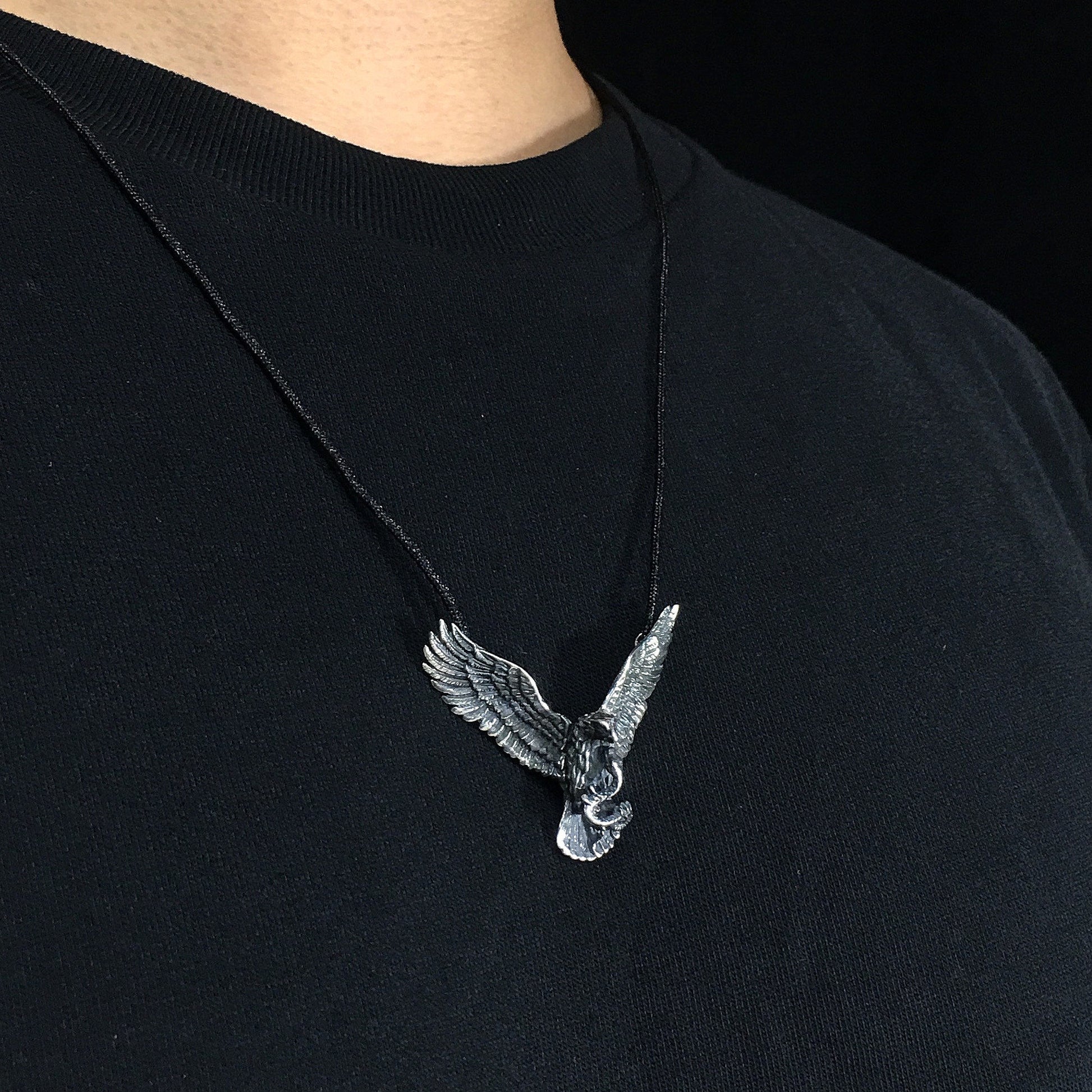 Sterling Silver Eagle Pendant Jewelry