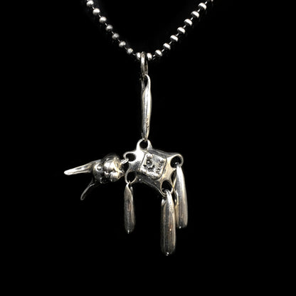 Vintage 925 Sterling Silver Cute Bunny Rabbit Pendant