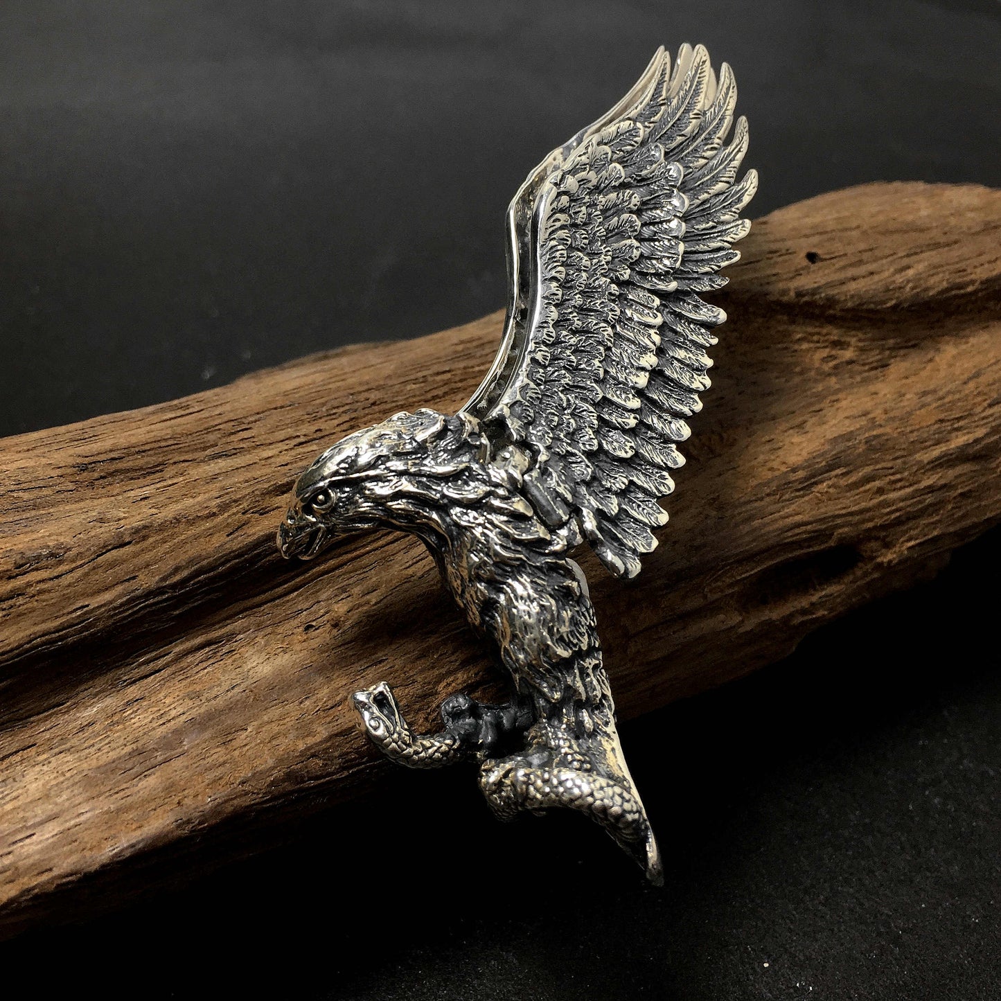 Vintage Men's Eagle Flying Hawk Pendant For Men Male Retro Jewelry