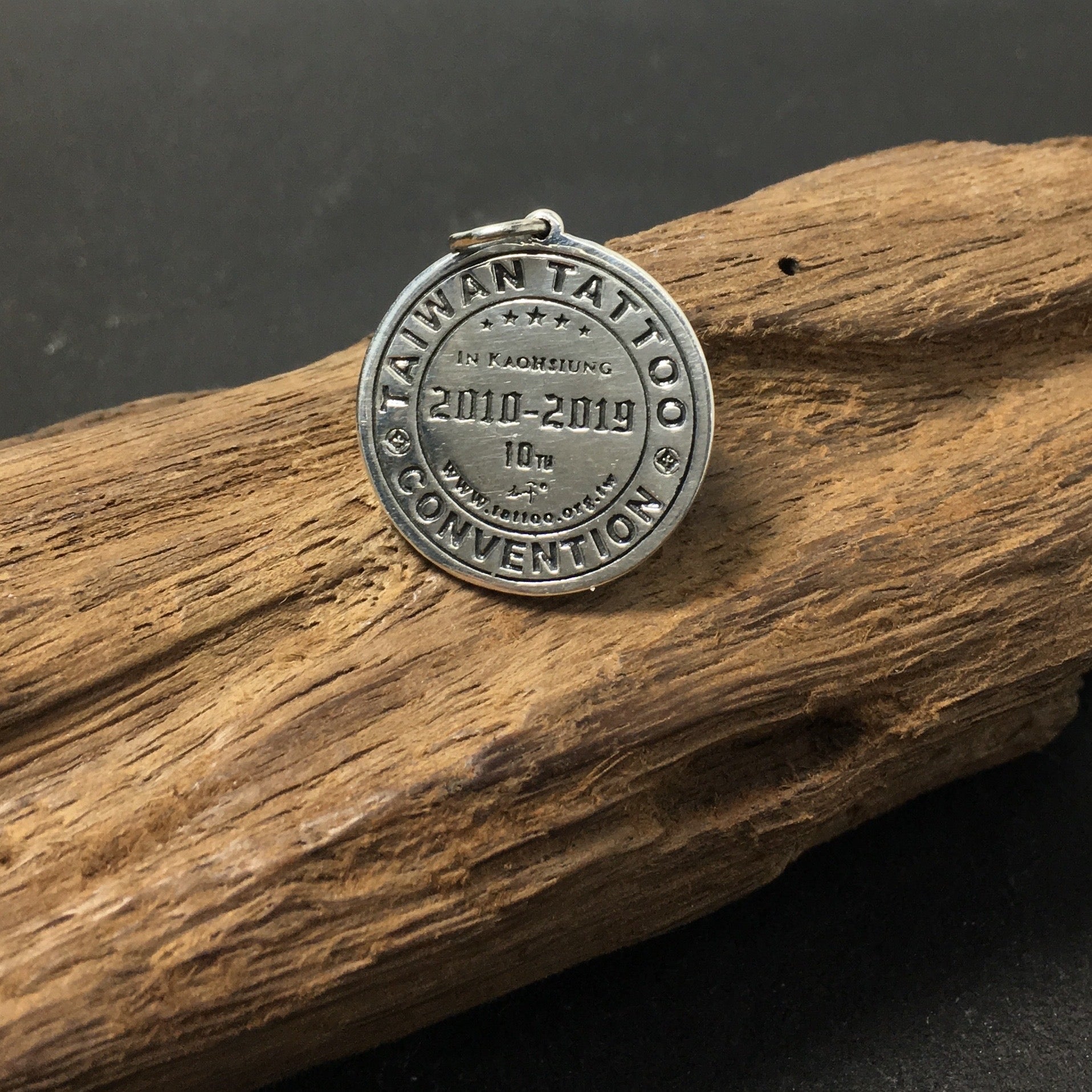 Toxic Skull Crossbones Sterling Silver Antique Coin Style