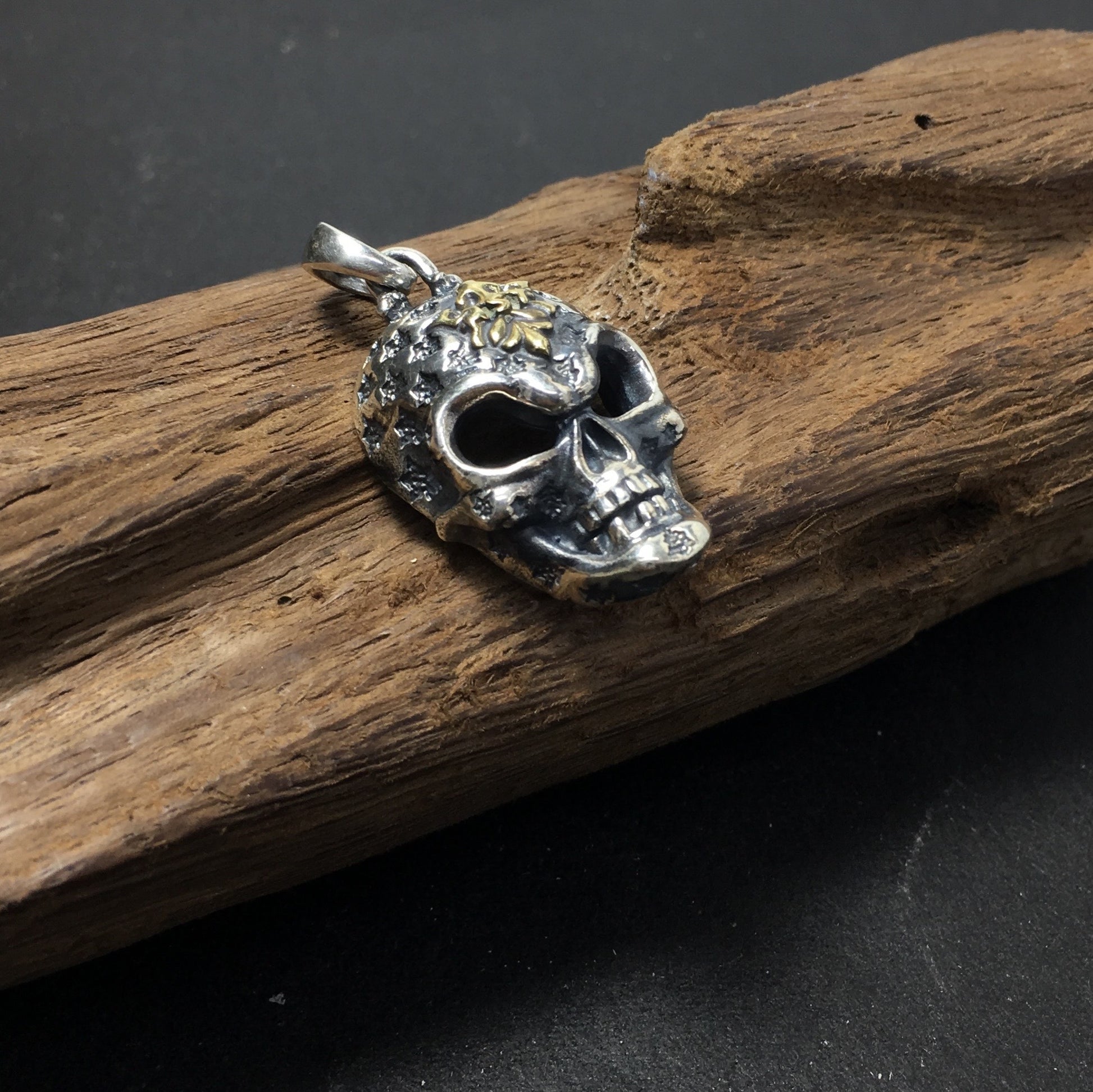 Renegade Sterling Silver Skull Pendant