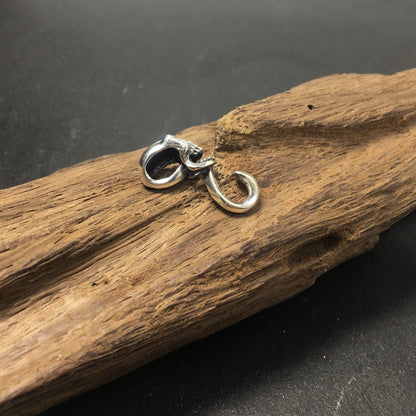 Sterling Silver Antique Style Skull Hook Holder Exclusive Design