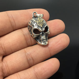 Renegade Sterling Silver Skull Pendant