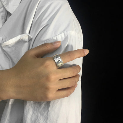 Sterling Silver Playing Card Poker Ring