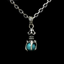 Load image into Gallery viewer, Round Shape Turquoise Sterling Silver Pendant
