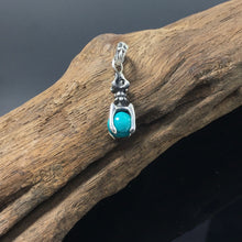 Load image into Gallery viewer, Round Shape Turquoise Sterling Silver Pendant
