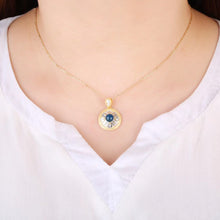 Load image into Gallery viewer, S925 Silver Dominican Natural Blue Amber Pendant ABDJ-P016
