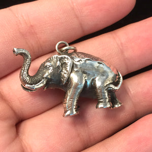 Elephant Pendant Retro 925 Sterling Silver