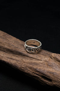 925 Sterling Silver Simple Antique Pattern Ring