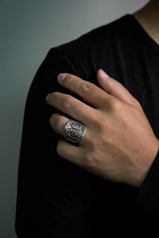 Classic Antique Retro 925 Sterling Silver Ring