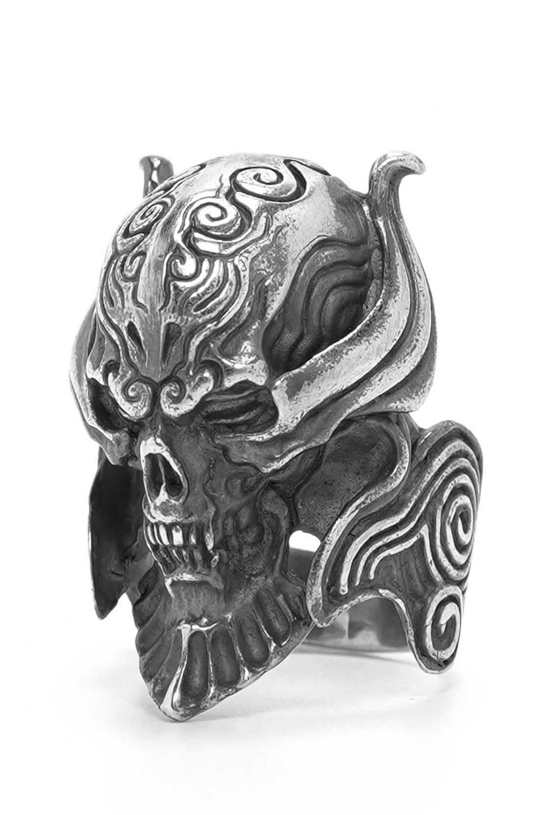 Retro 925 Sterling Silver Skull Skeleton Ring