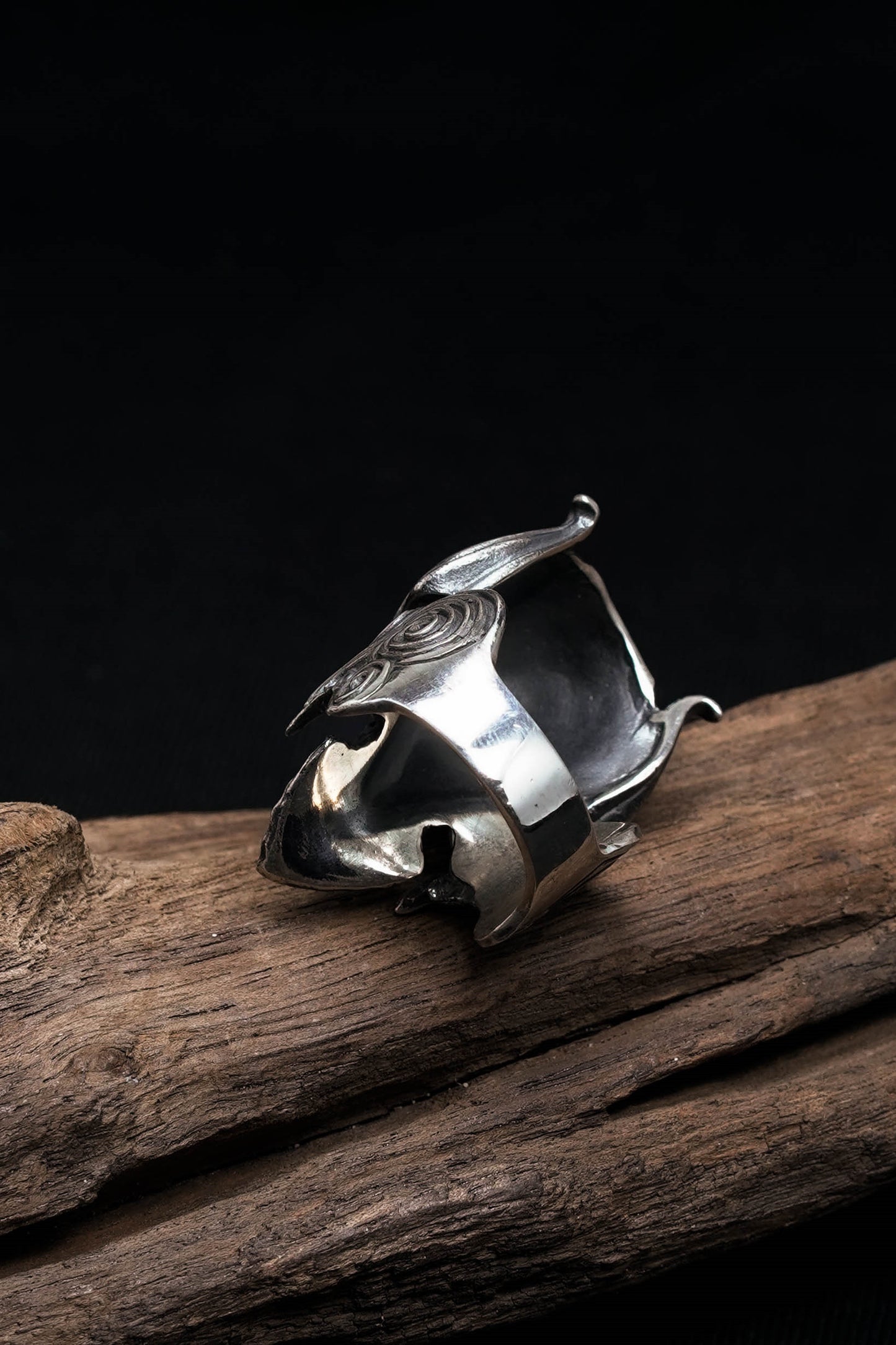 Retro 925 Sterling Silver Skull Skeleton Ring