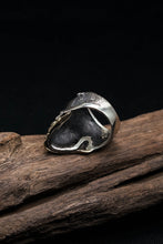 Load image into Gallery viewer, Retro 925 Silver Ring Gothic Mask Skull Men
