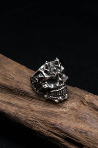 Skull Ring Retro 925 Sterling Silver