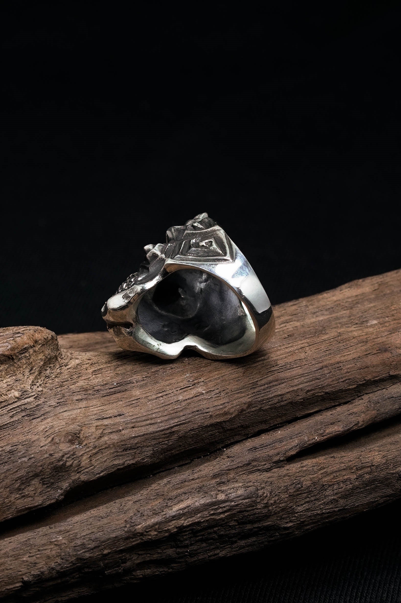 Skull Ring Retro 925 Sterling Silver