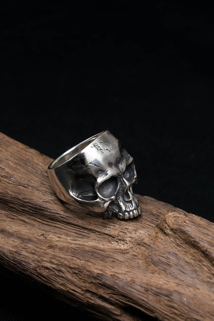 925 Sterling Silver Retro Skull Ring