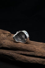 Load image into Gallery viewer, Vintage 925 Sterling Silver Gothic Skeleton Ring Rock
