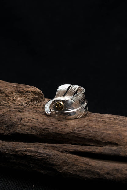 Takahashi Goro Small Feather 925 Silver Ring