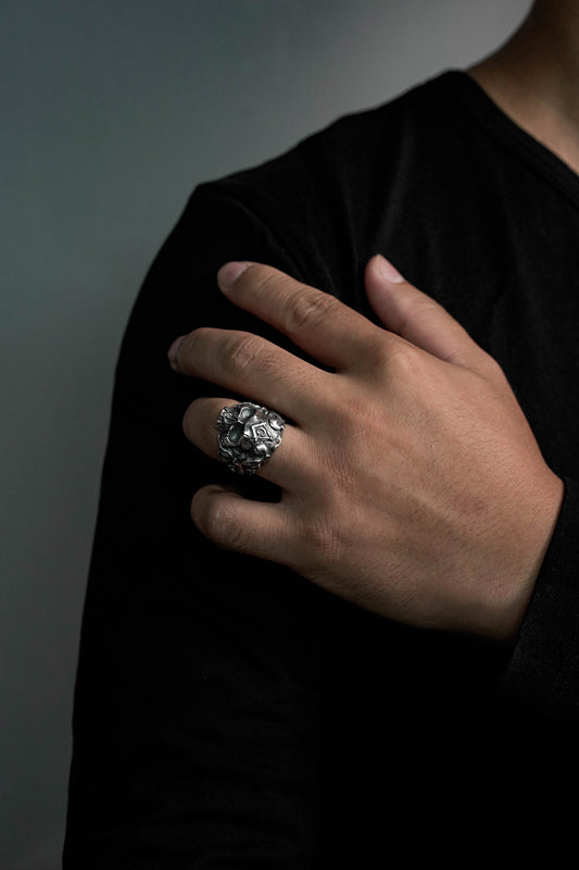 Retro Skull 925 Sterling Silver Ring