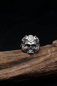 Retro Skull 925 Sterling Silver Ring