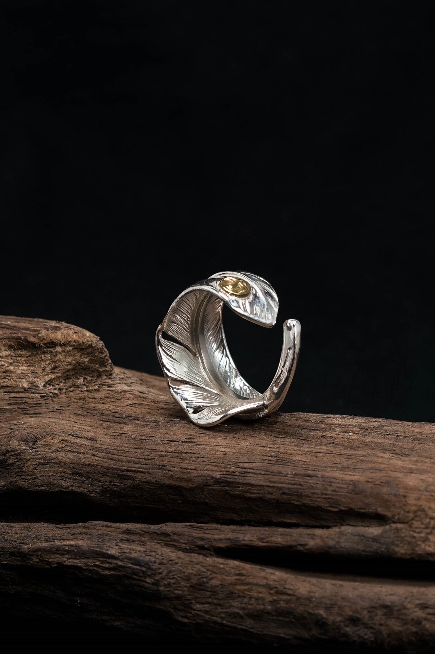 Takahashi Goro Small Feather 925 Silver Ring