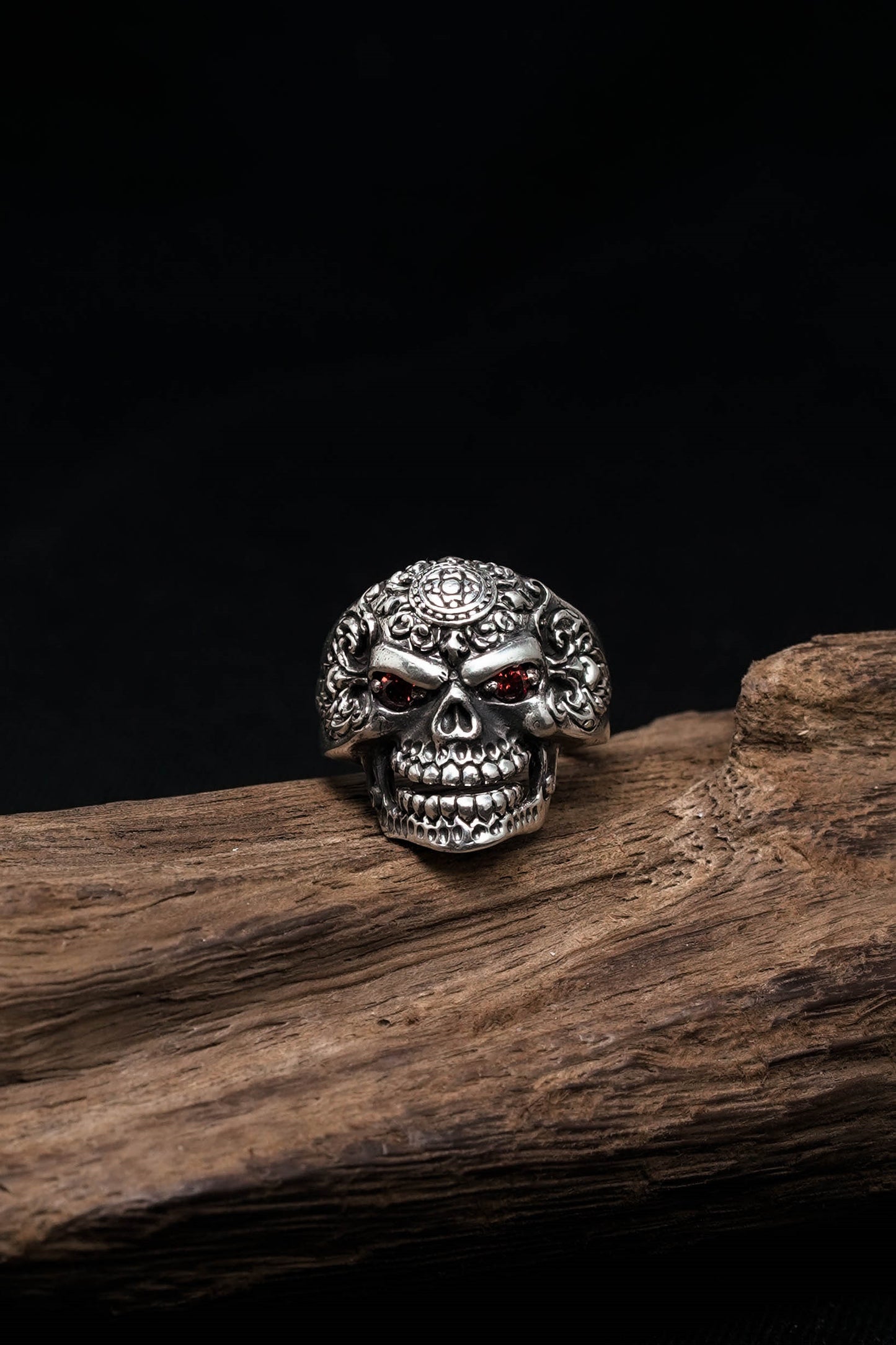 Skull 925 Sterling Silver Retro Rings Men