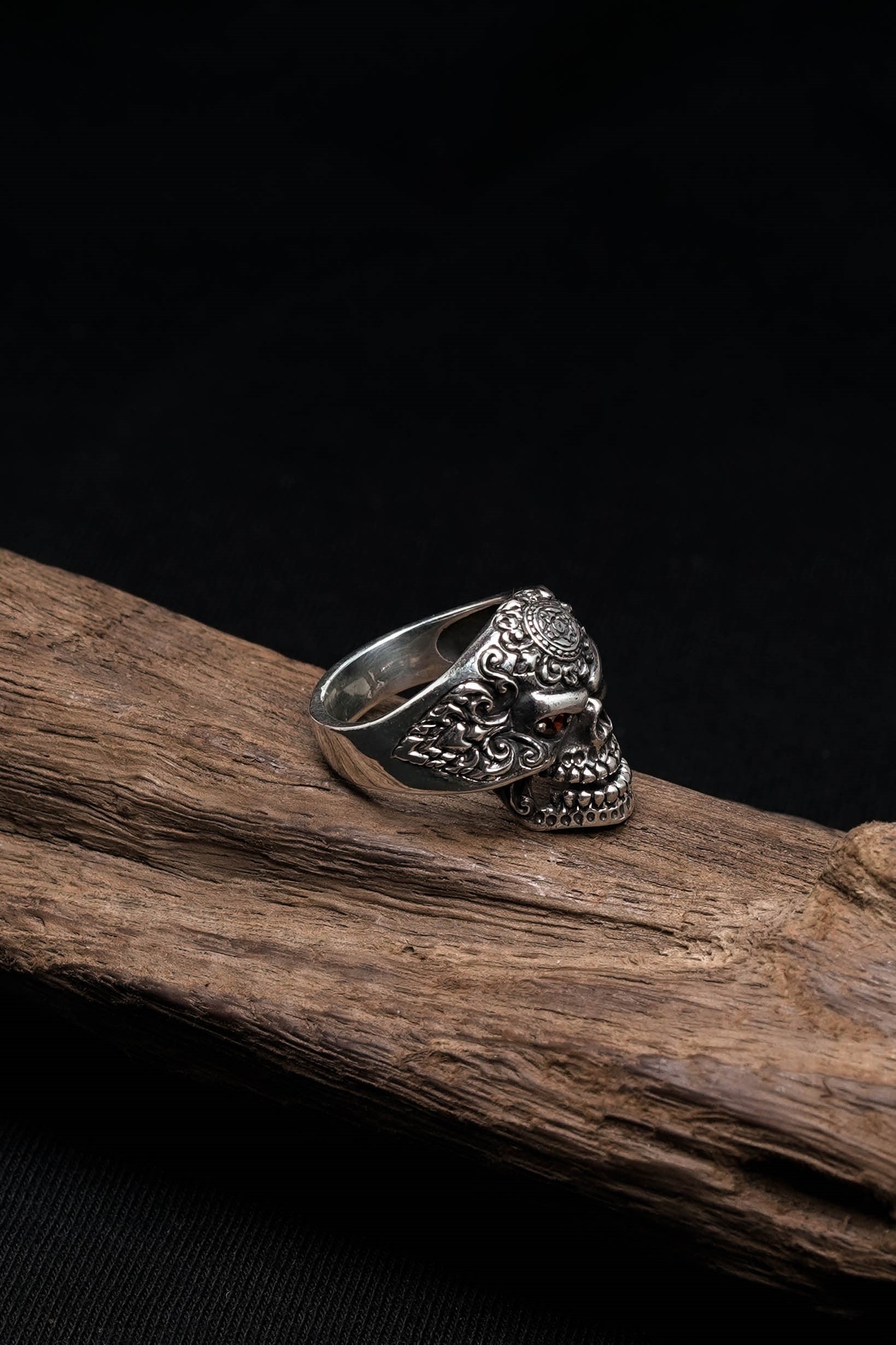 Skull 925 Sterling Silver Retro Rings Men