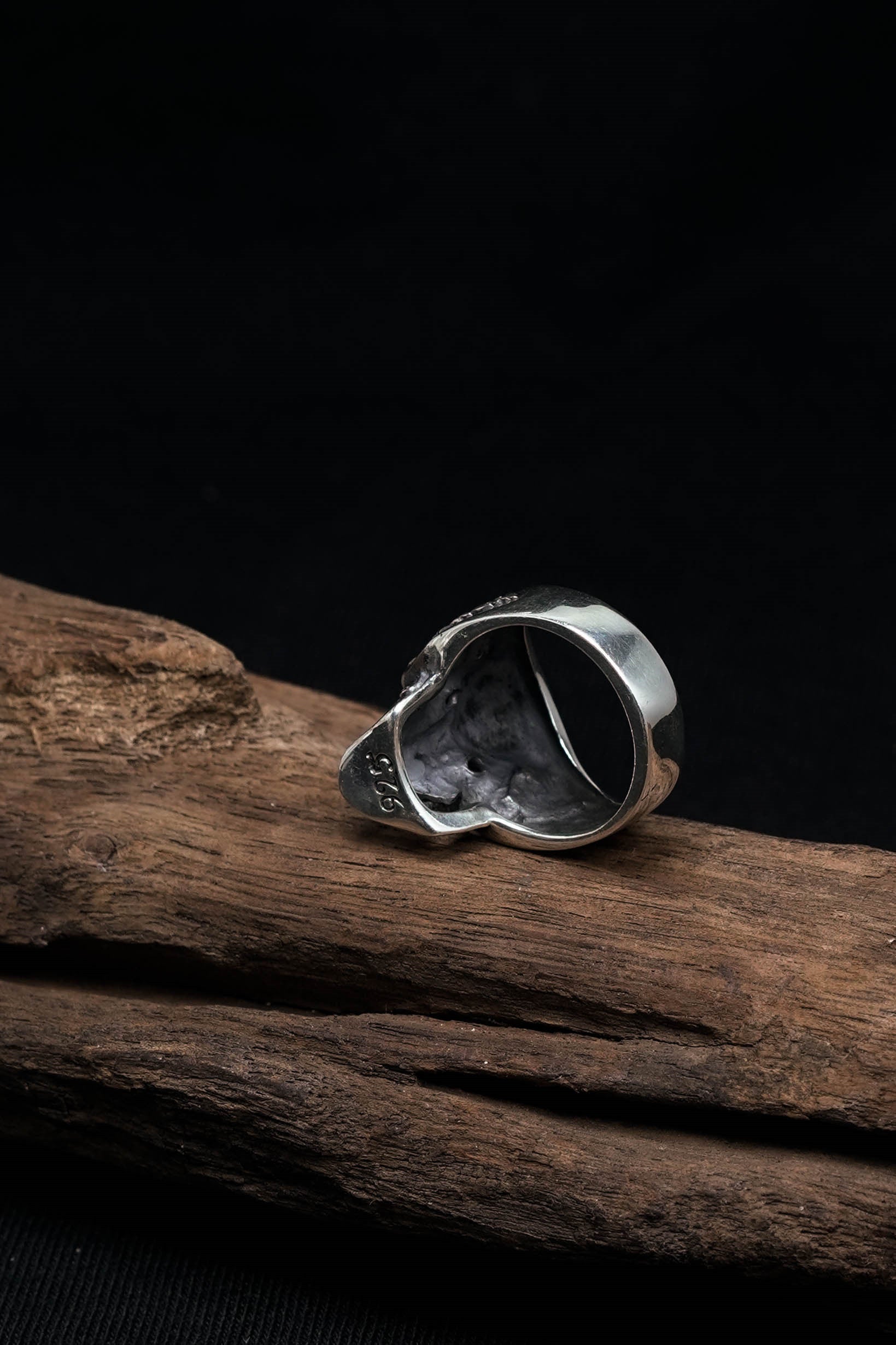 Skull 925 Sterling Silver Retro Rings Men