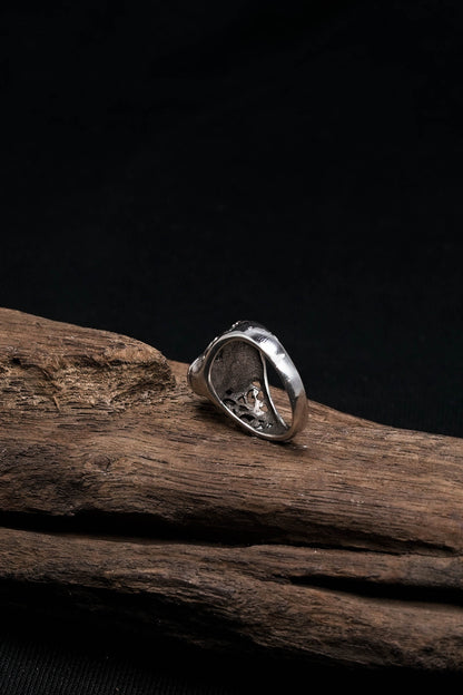 Antique Retro Secret Box 925 Sterling Silver Rings