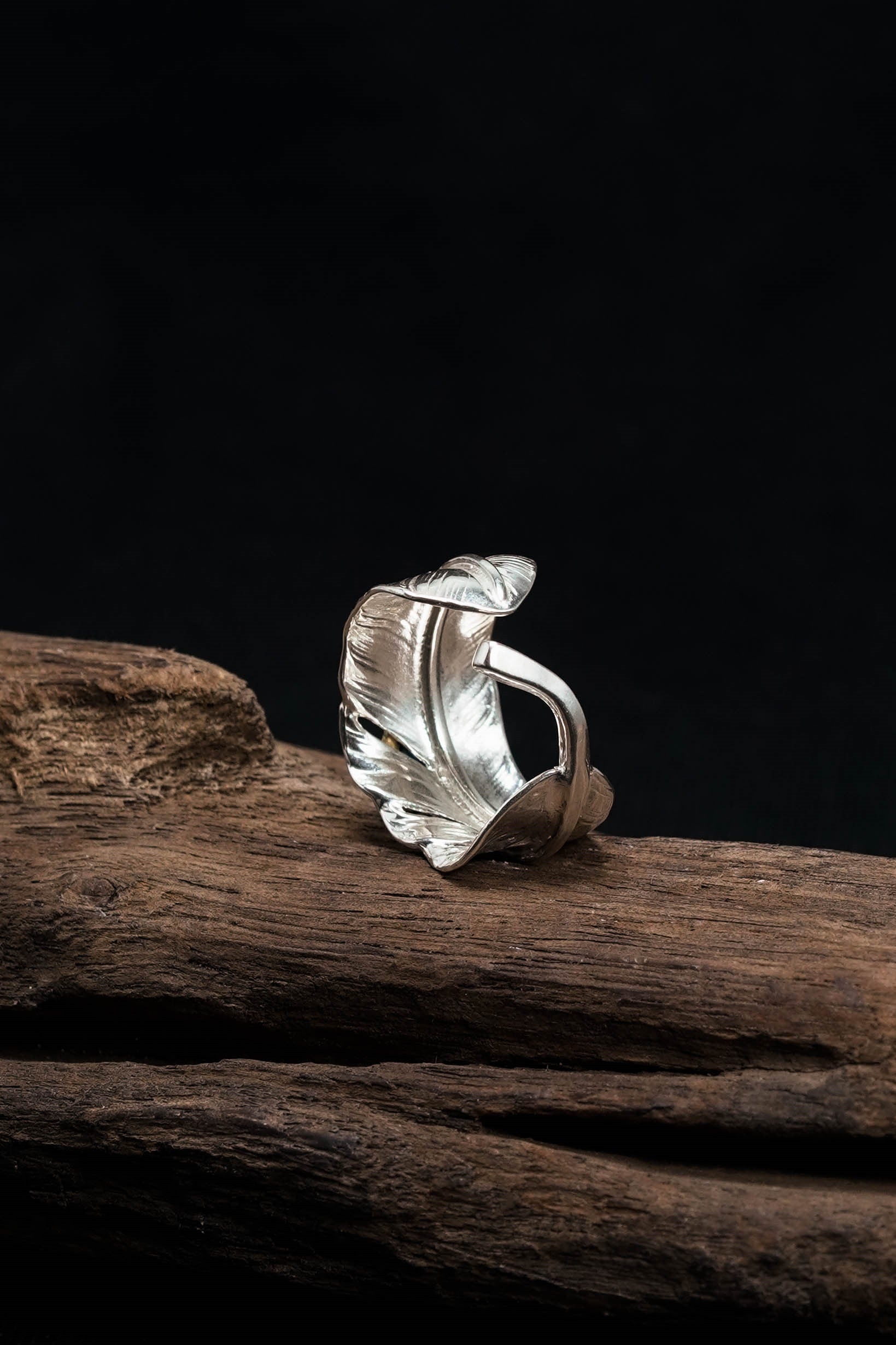 Turquoise Feather 925 Sterling Silver Ring