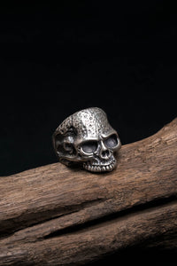Retro 925 Sterling Silver Human Skull Ring