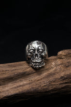 Load image into Gallery viewer, TS Handmade Silver Retro 925 Sterling Silver Skull Ring
