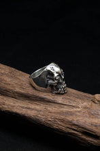 Load image into Gallery viewer, TS Handmade Silver Retro 925 Sterling Silver Skull Ring
