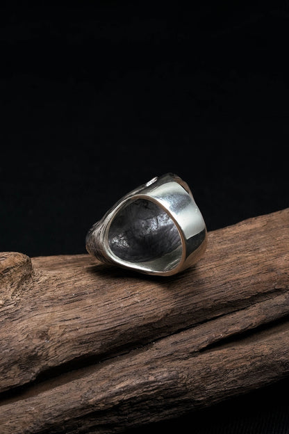 Retro 925 Sterling Silver King Kong Animal Ring for Women Men